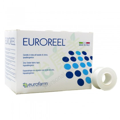 EUROREEL® 100% Cotton Surgical Tape (with Zinc-oxide)  2.5cm X 5m (24 rolls)