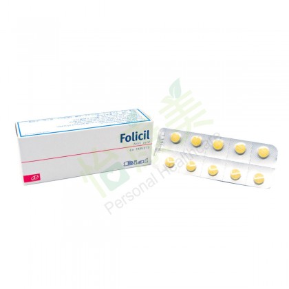 FOLICIL  Folic Acid 5mg (60 Tablets)