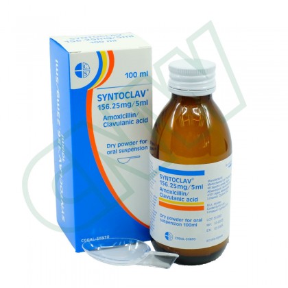 Syntoclav 156.25mg/5ml (Dry Powder for Oral Suspension)