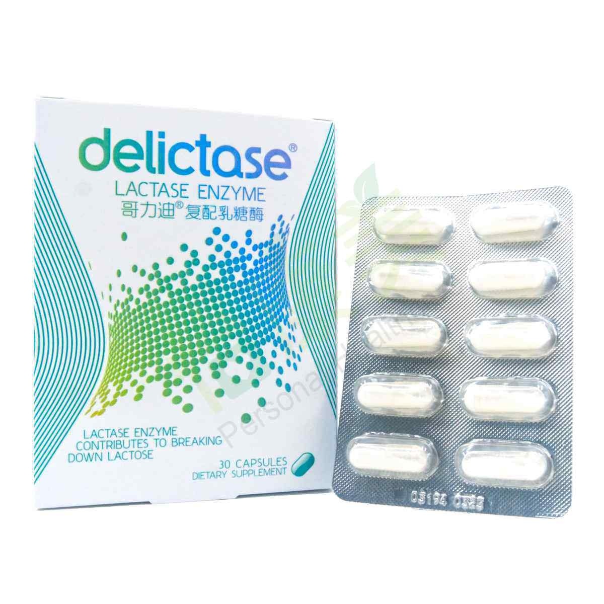 DELICTASE® Lactase Enzyme 30 capsules Supplement & Consumer goods