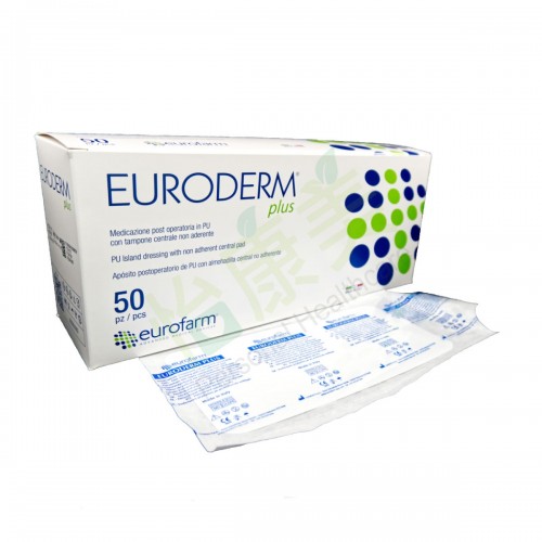 EURODERM® plus 10x20cm Sterile Post-operative Transparent Film Dressing - 50pcs (Made in Italy)