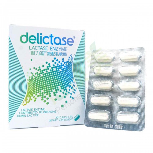 DELICTASE® Lactase Enzyme 30 capsules