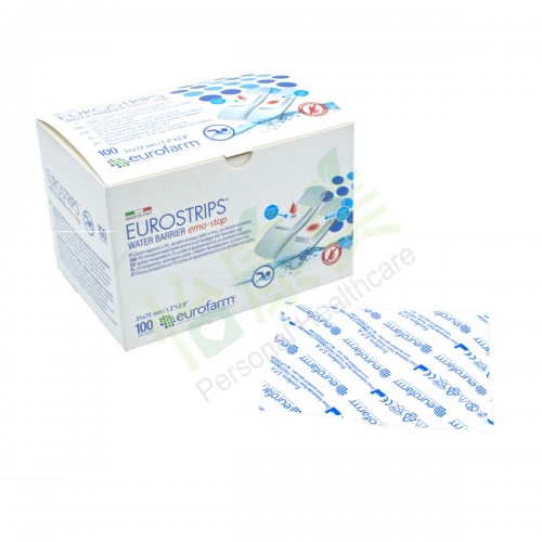 EUROSTRIPS® 3.1 x 7.2cm Water Barrier emo-stop bandage (Sterile) 
