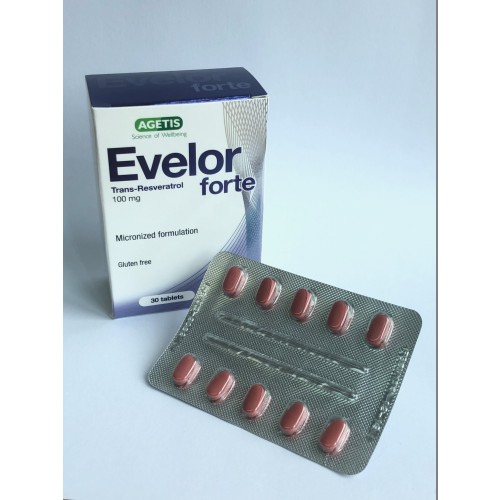 Evelor Forte (Trans-Resveratrol) 100mg Tablet