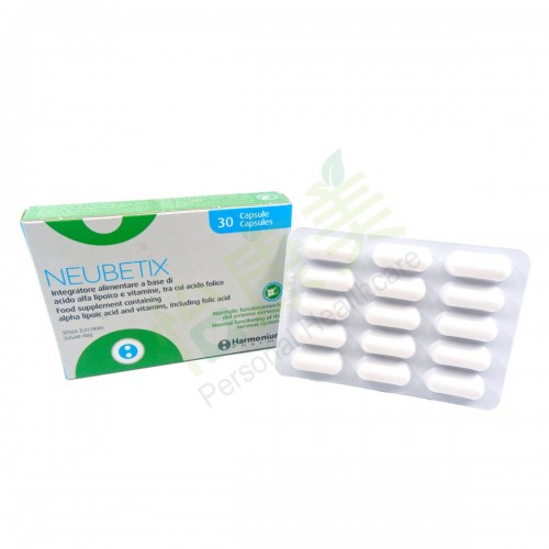NEUBETIX® capsules (Food supplement containing alpha lipoic acid and vitamins, including folic acid)