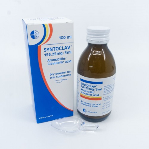 Syntoclav 156.25mg/5ml (Dry Powder for Oral Suspension)